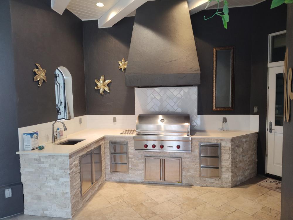 Custom Outdoor Kitchen Build in Magnolia, TX